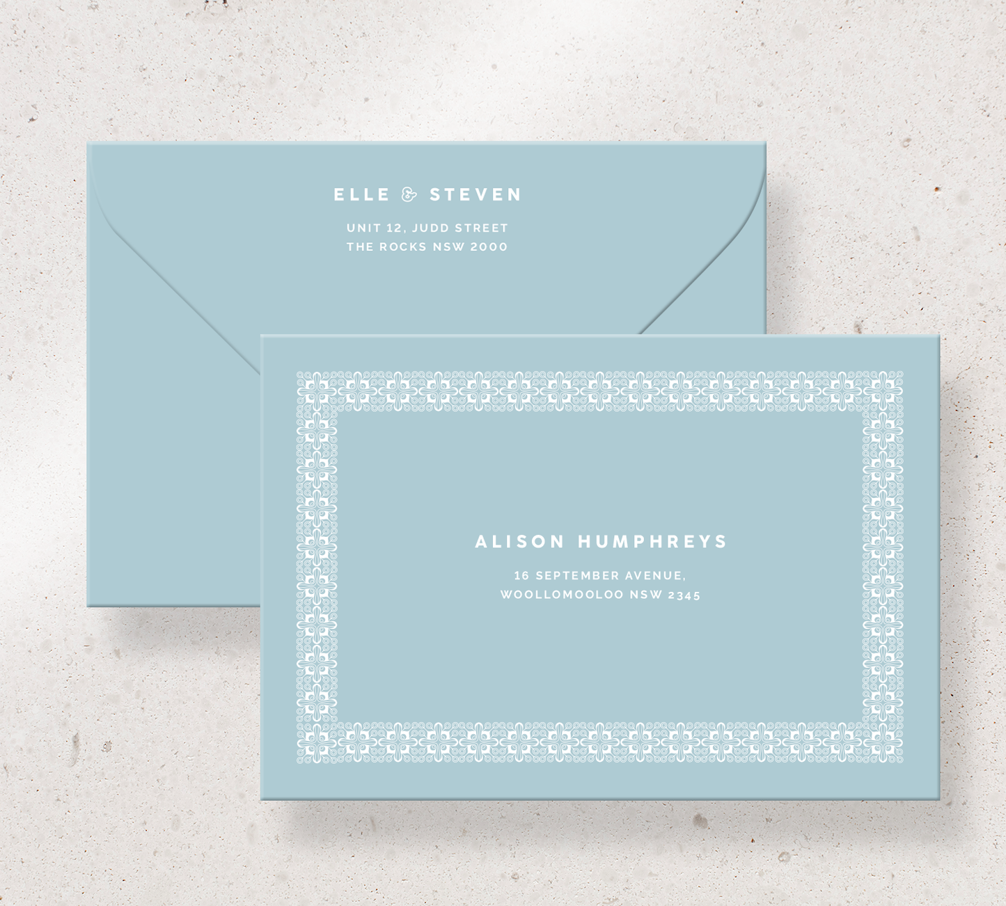 Elegant Printed Envelopes from our Grace Collection