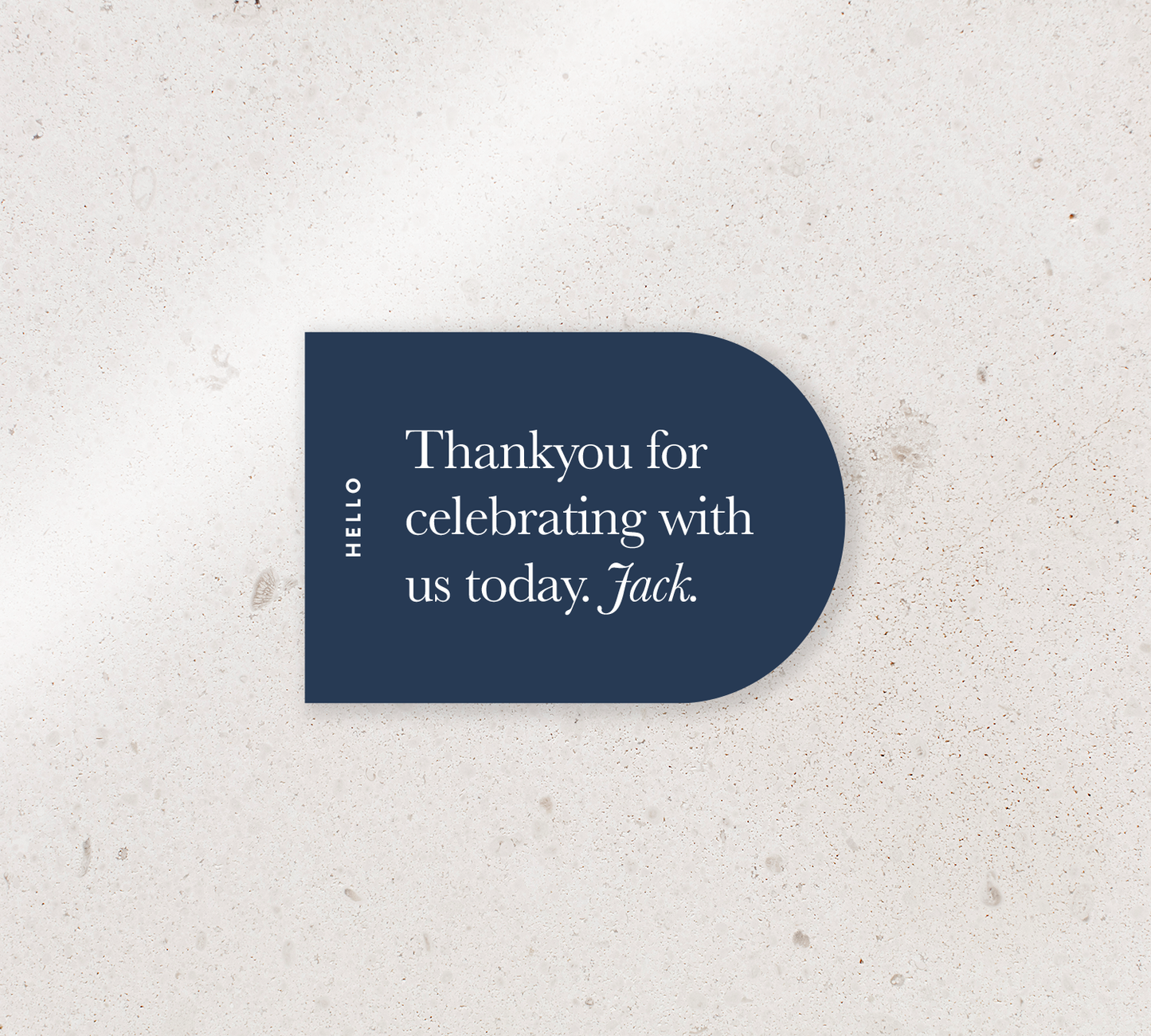 Elegant place cards from our Grande collection
