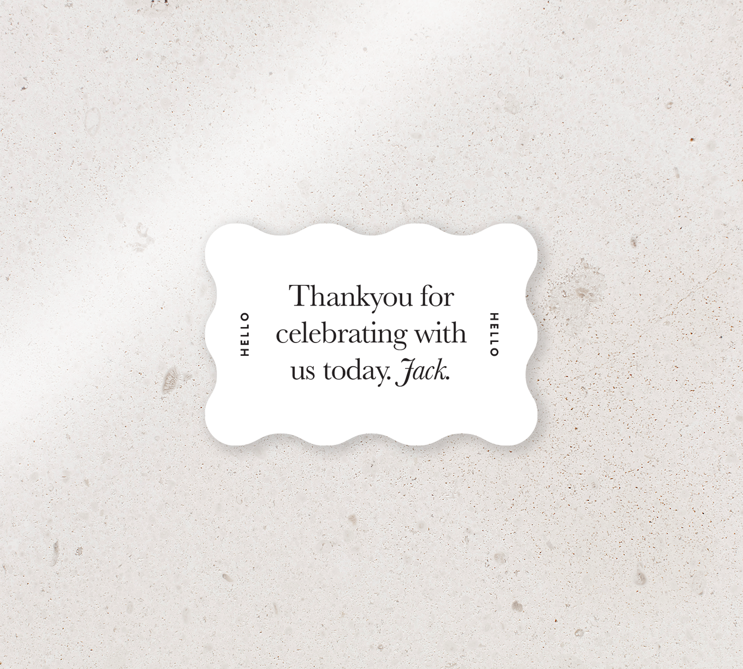 Elegant place cards from our Grande collection