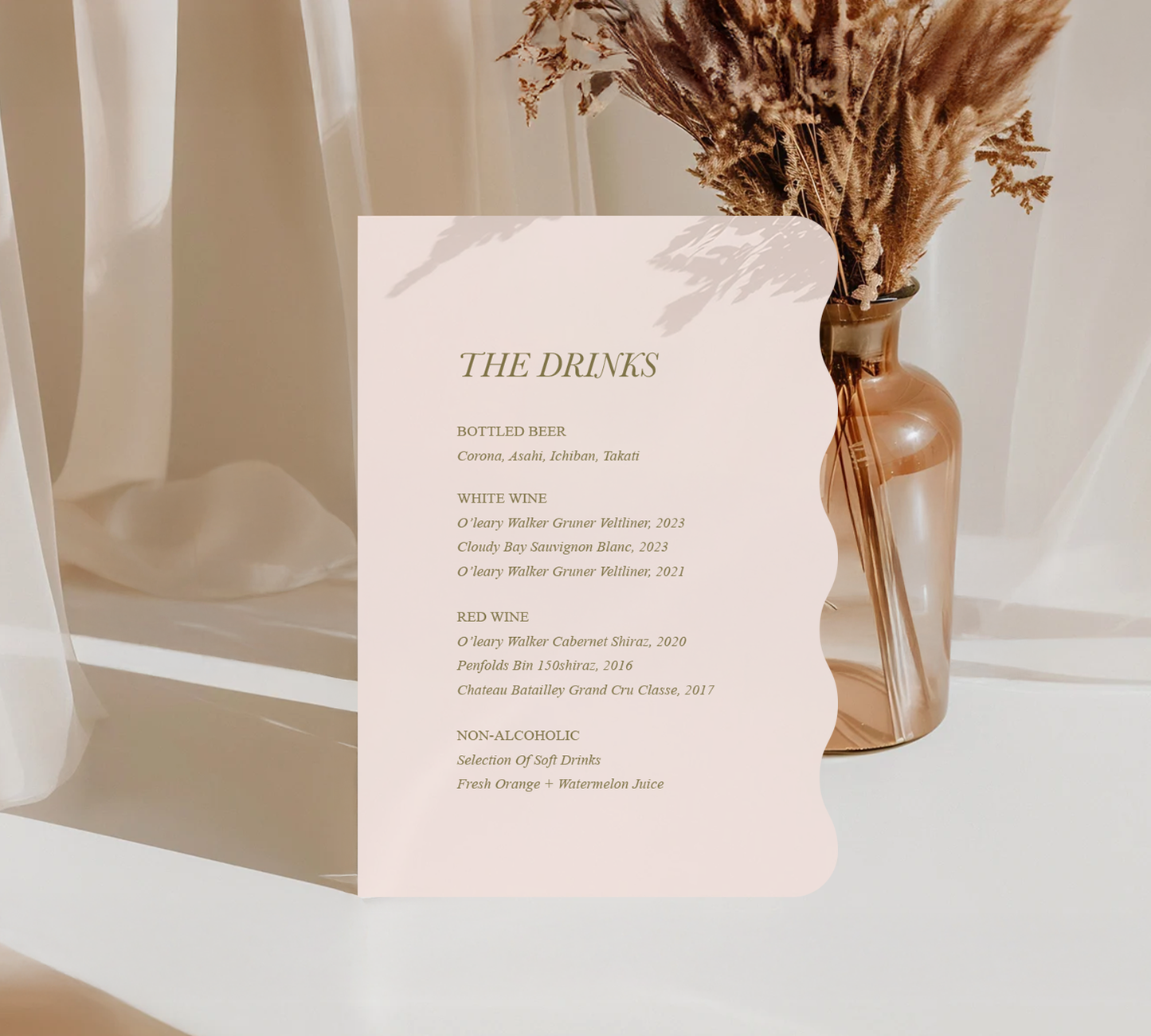 Bar Sign from our Paragon design collection
