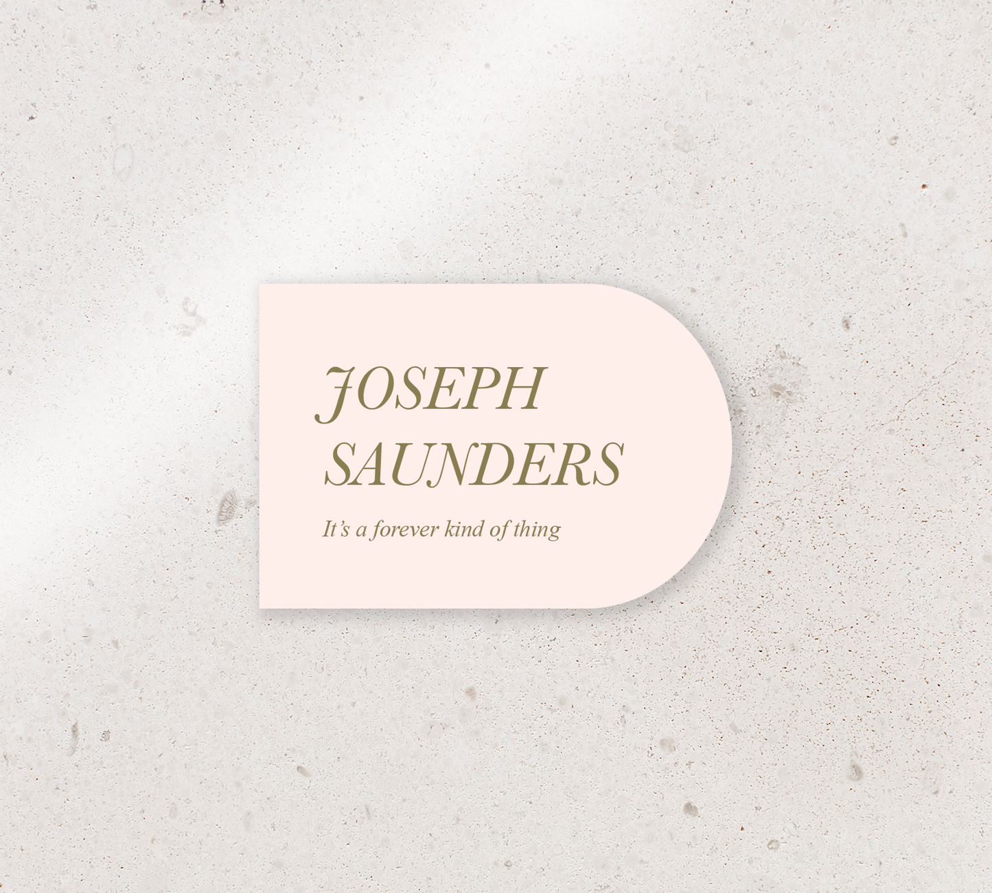 Elegant place cards from our Paragon collection