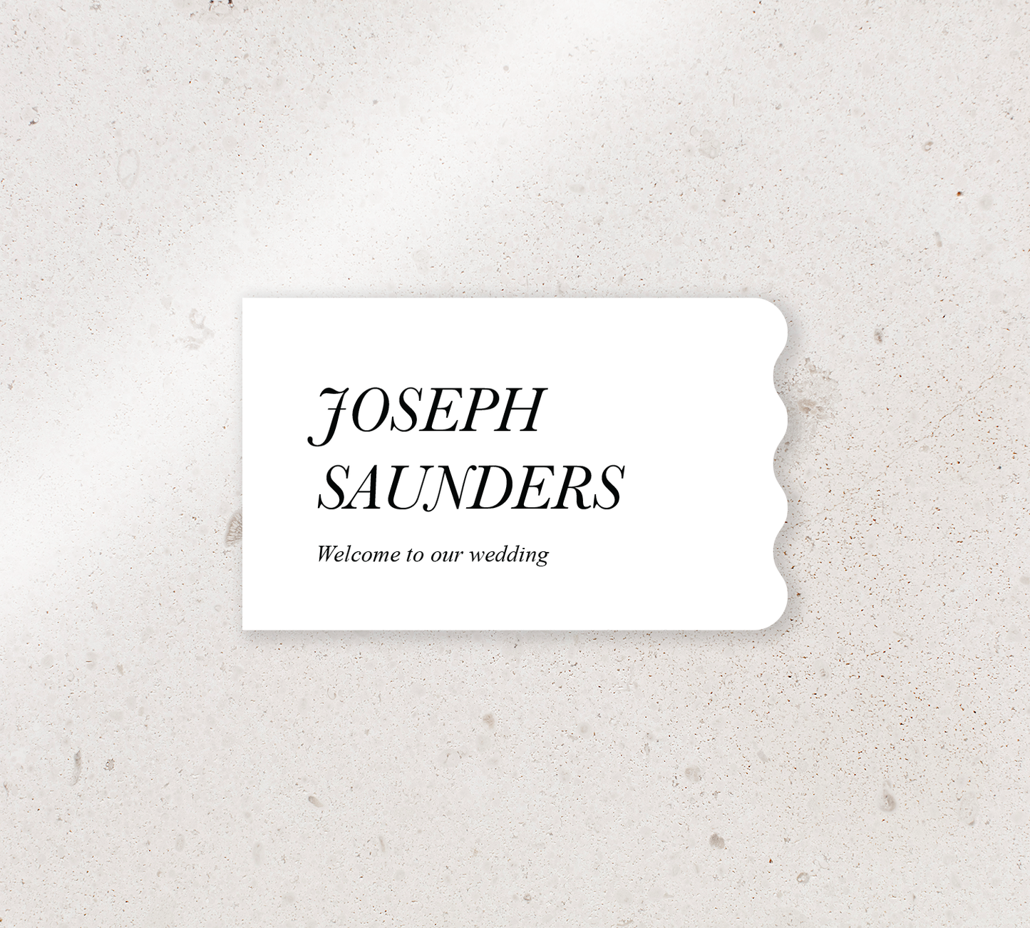 Elegant place cards from our Paragon collection