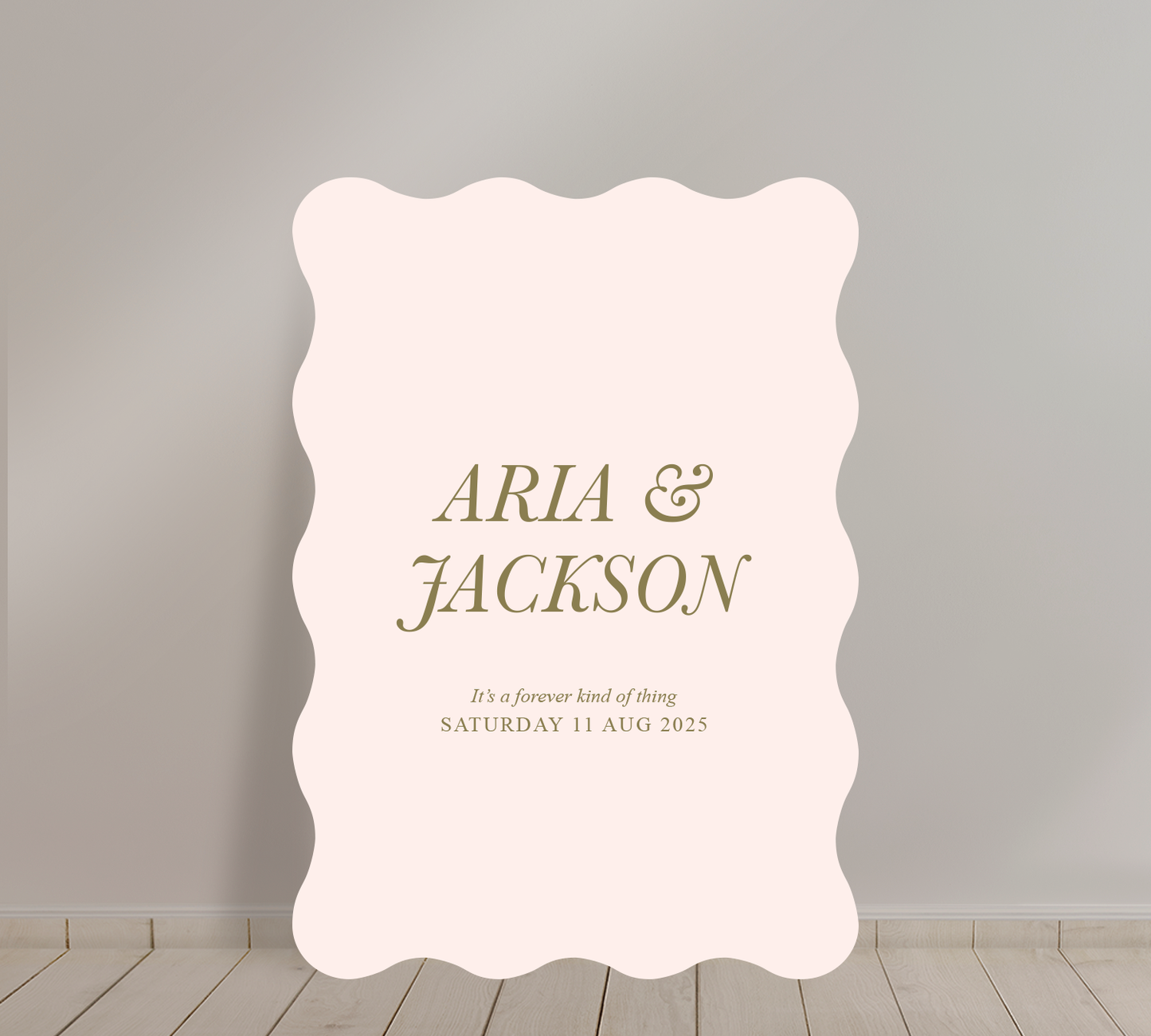 Welcome Sign from our Paragon Collection