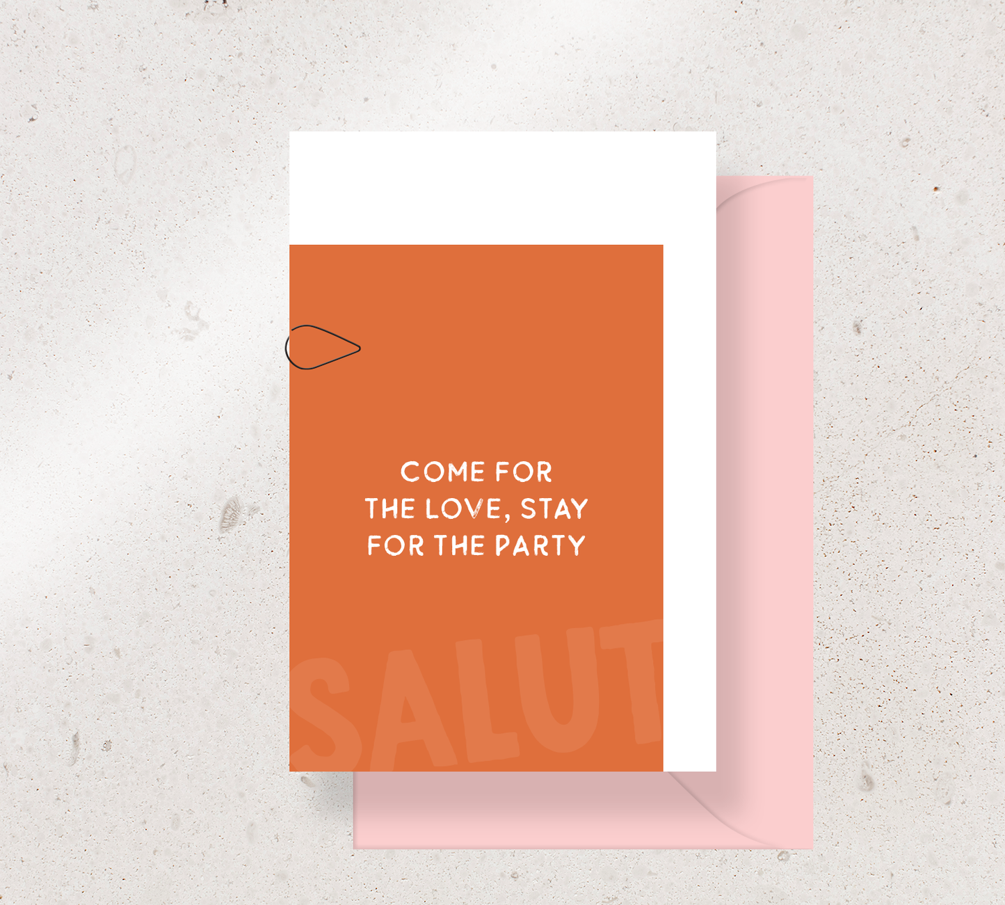 Beautifully curated 2 card set from our Salut design collection