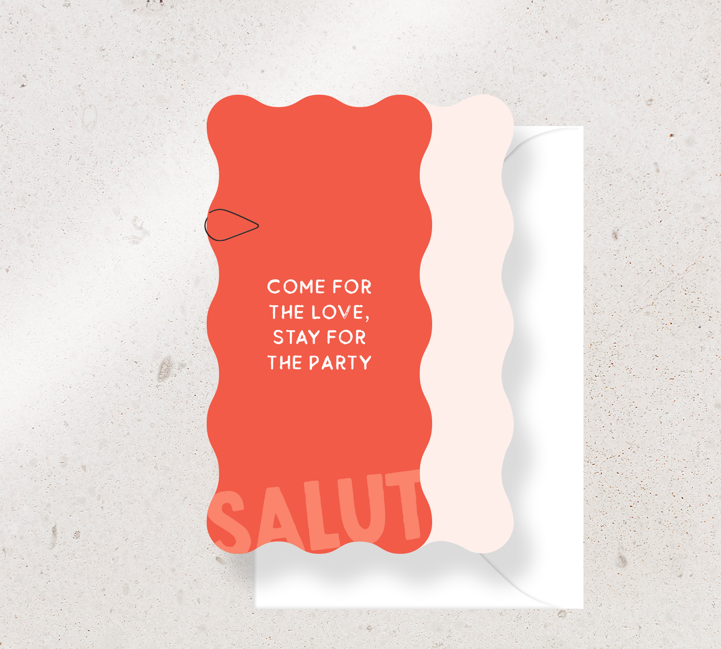 Beautifully curated 2 card set from our Salut design collection