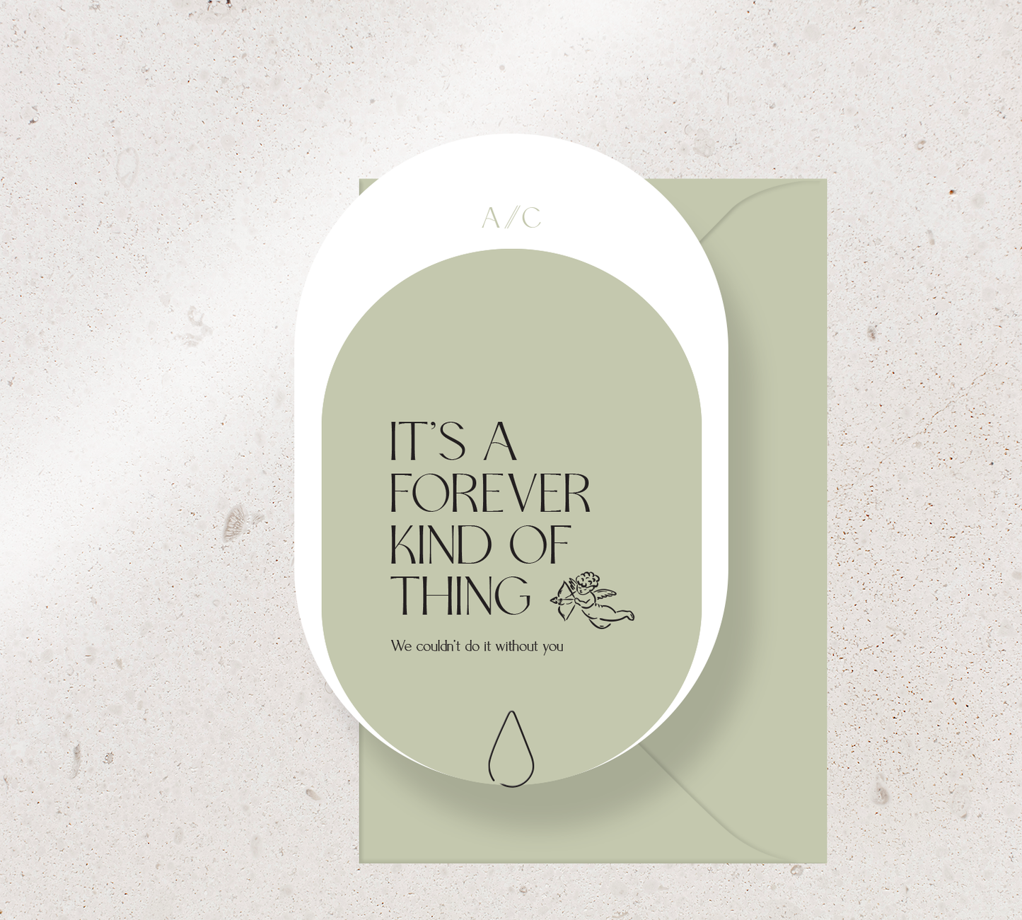 Beautifully curated 2 card set from our Forever collection