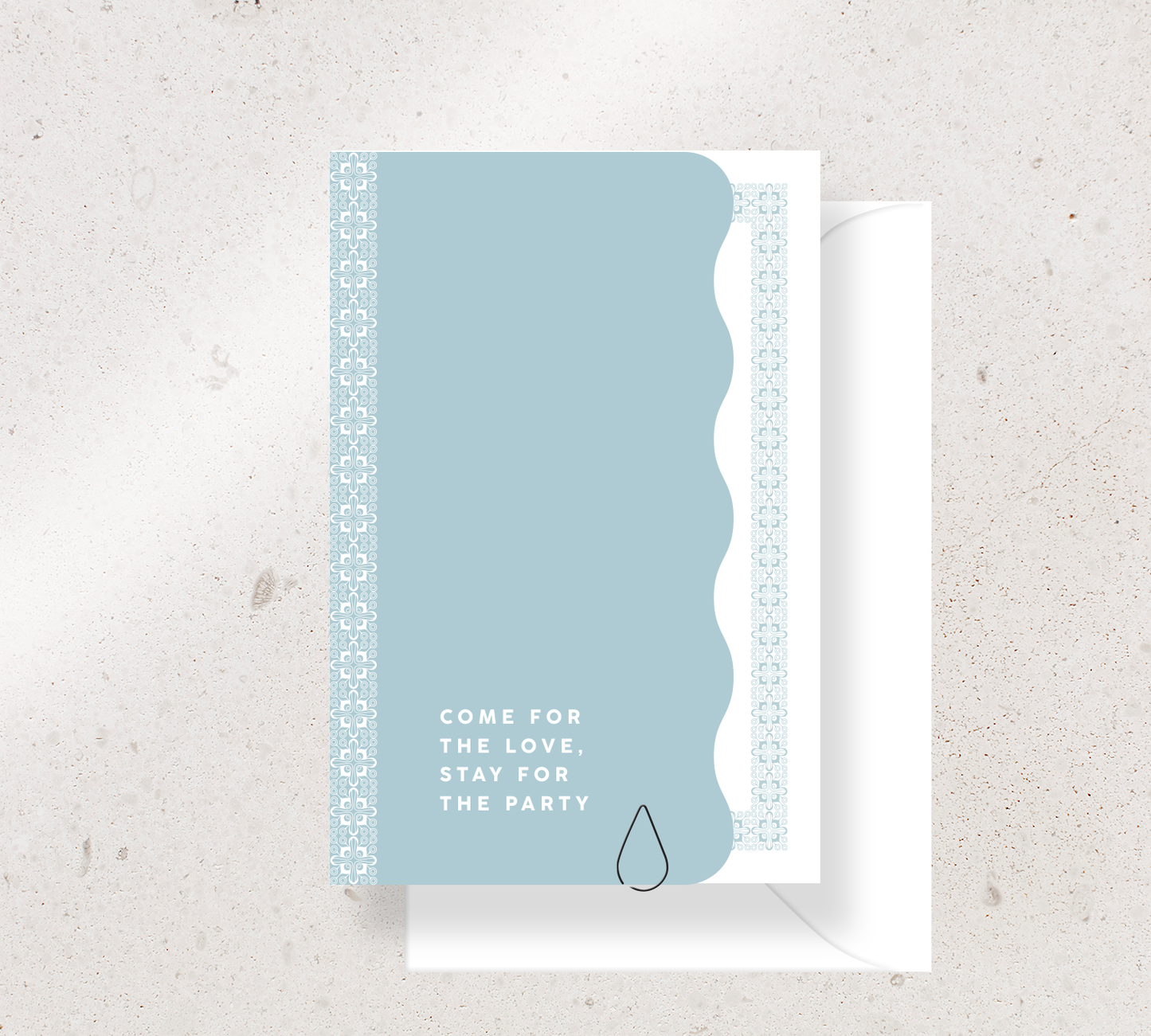Stunning 2 card invitation set from our Grace collection