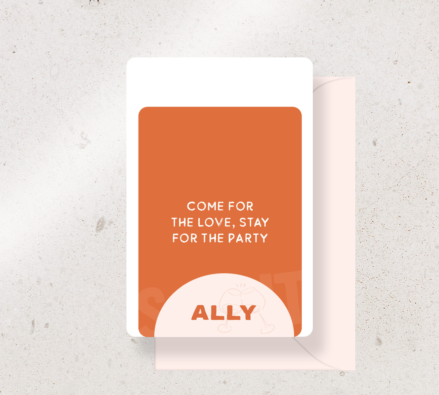 3 card set from our Salut design collection