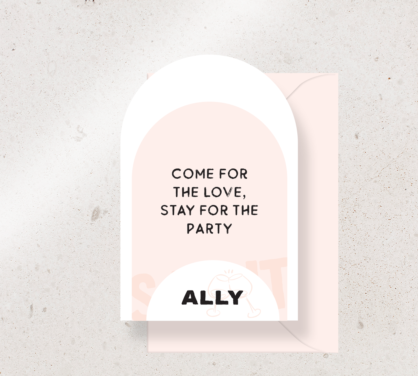 3 card set from our Salut design collection