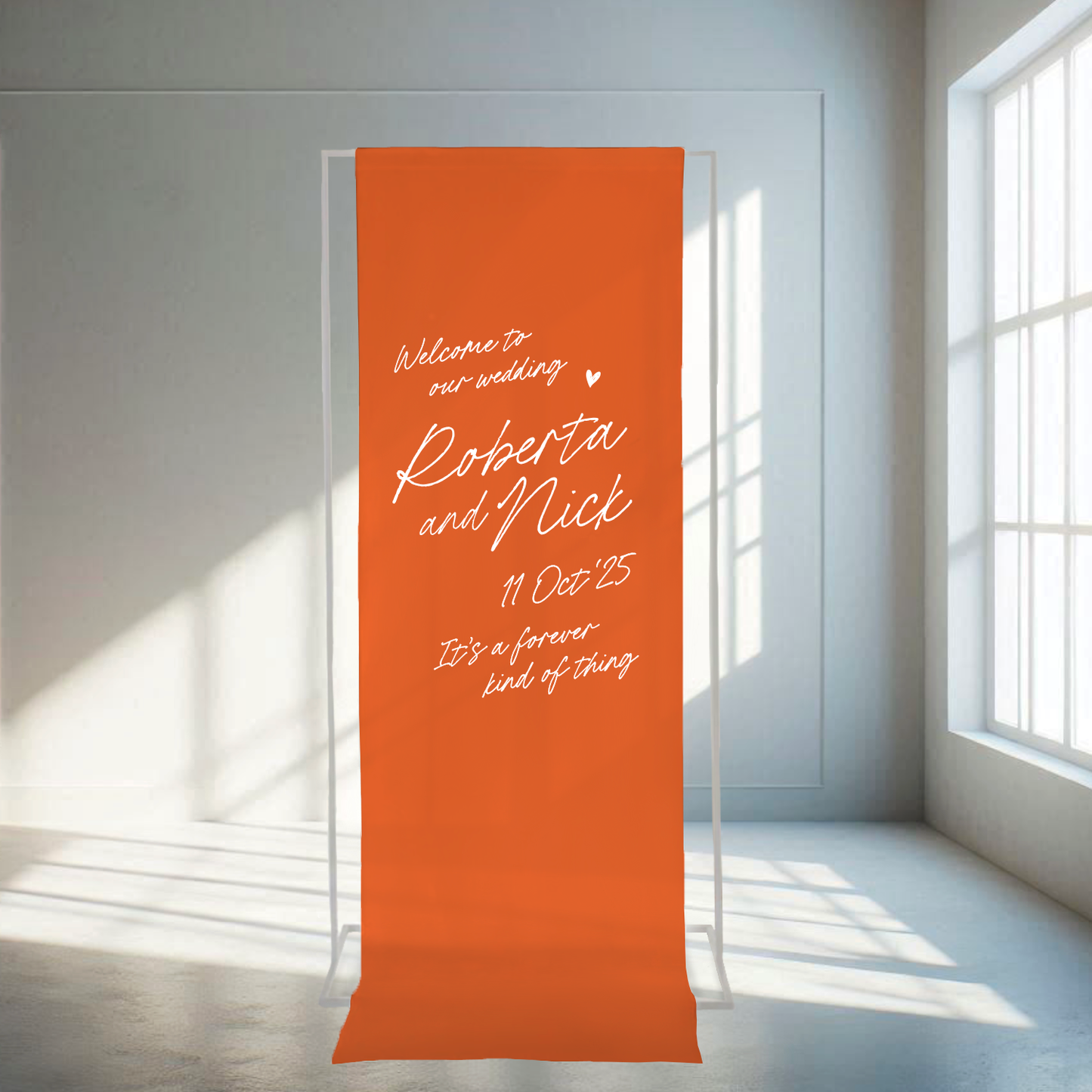 Ardour - Fabric Welcome Sign