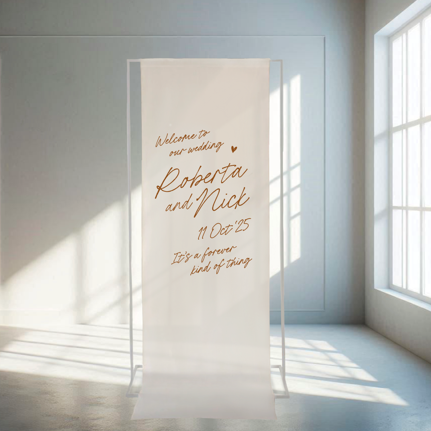 Ardour - Fabric Welcome Sign