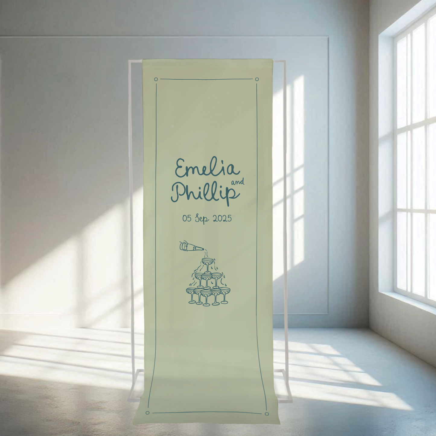 Limoncello - Fabric Welcome Sign