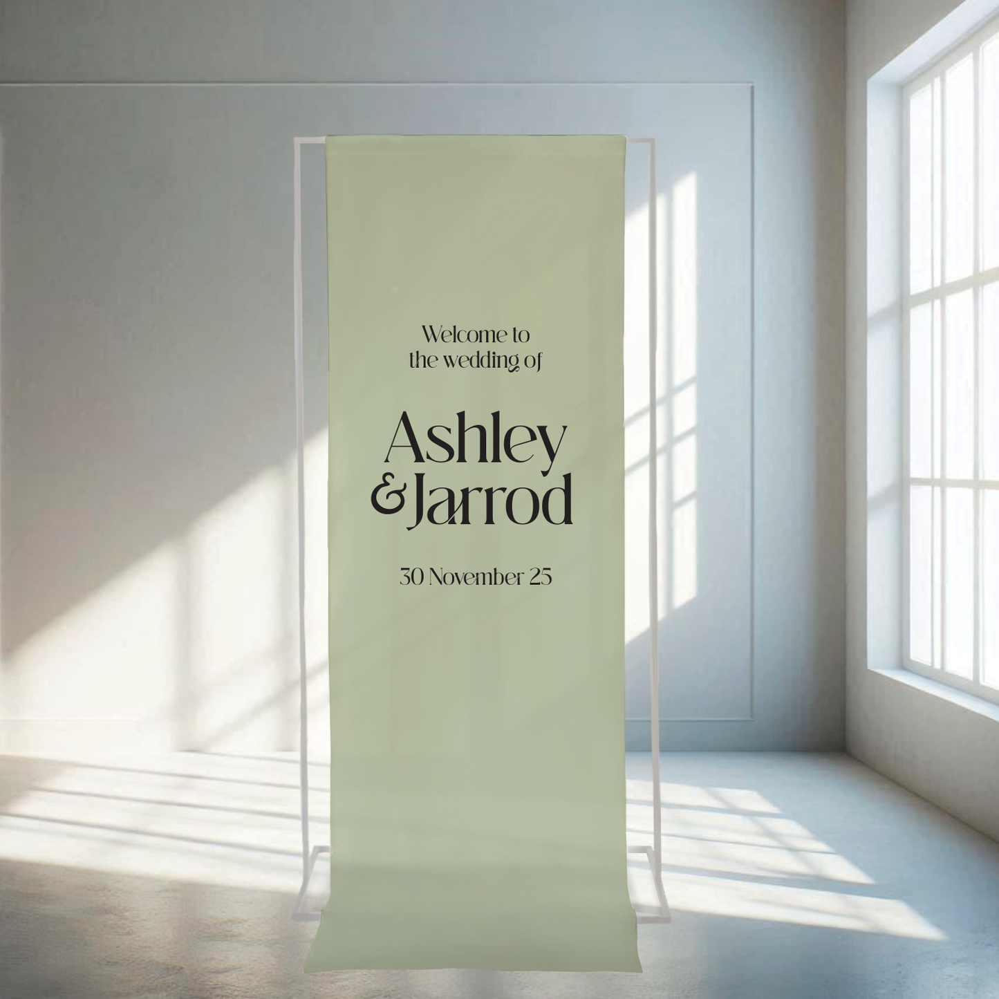 Love Note - Fabric Welcome Sign
