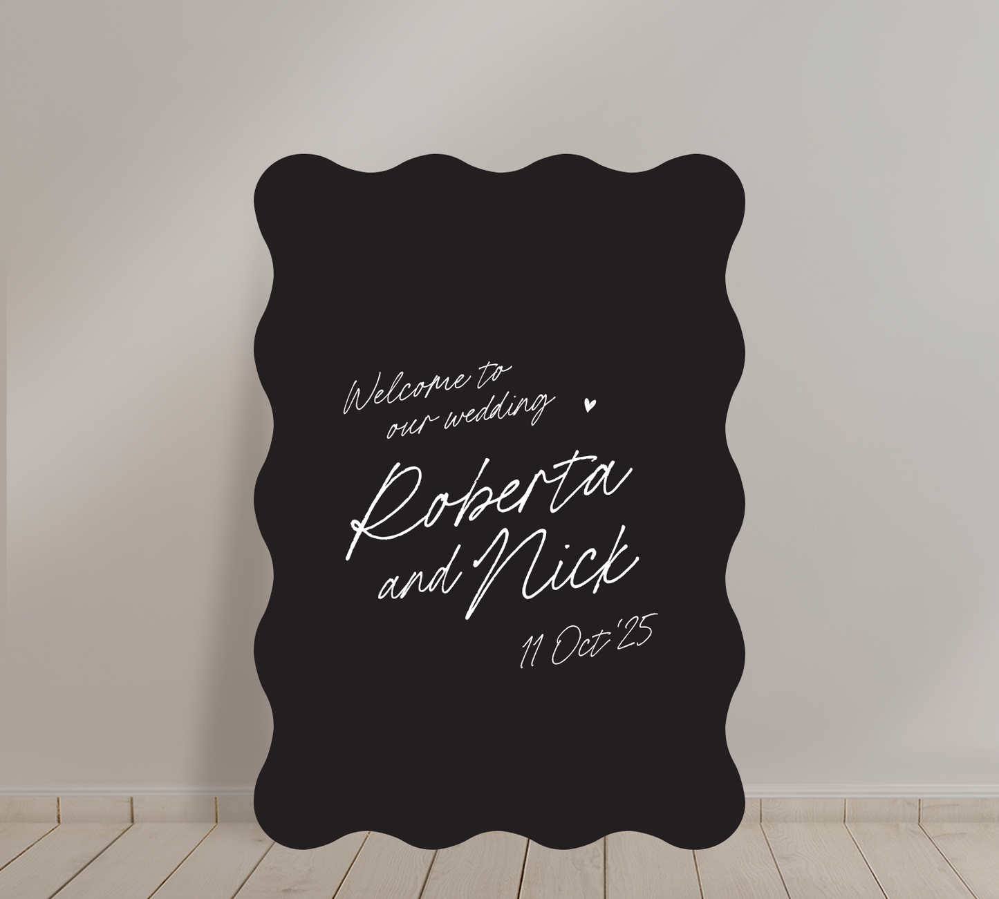 Welcome Sign from our Ardour Collection 