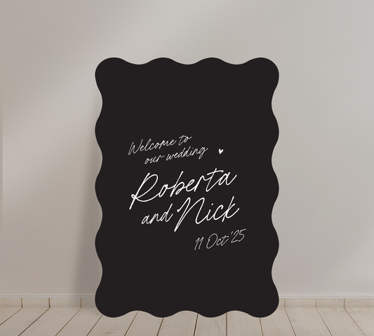 Welcome Sign from our Ardour Collection 