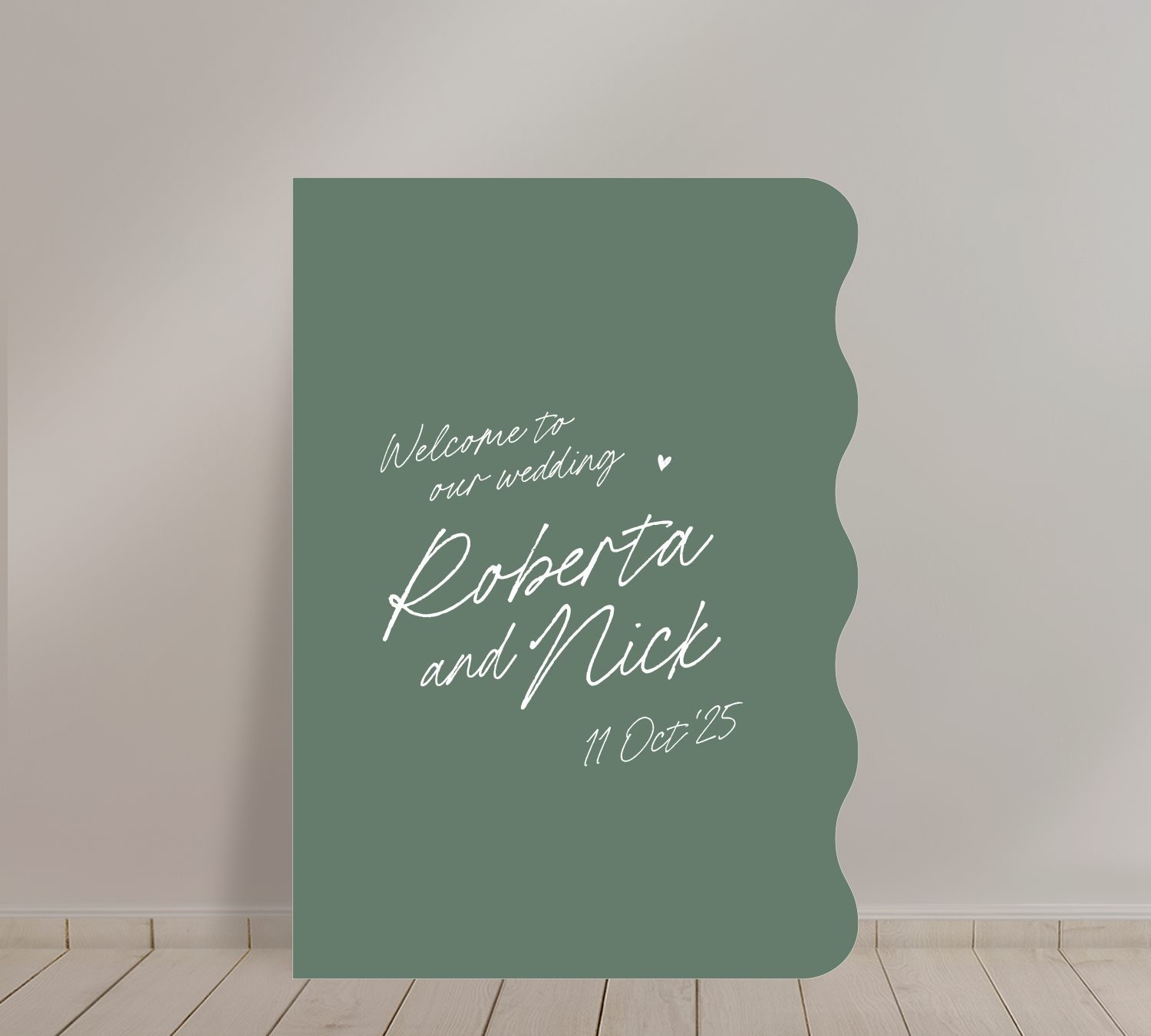 Welcome Sign from our Ardour Collection