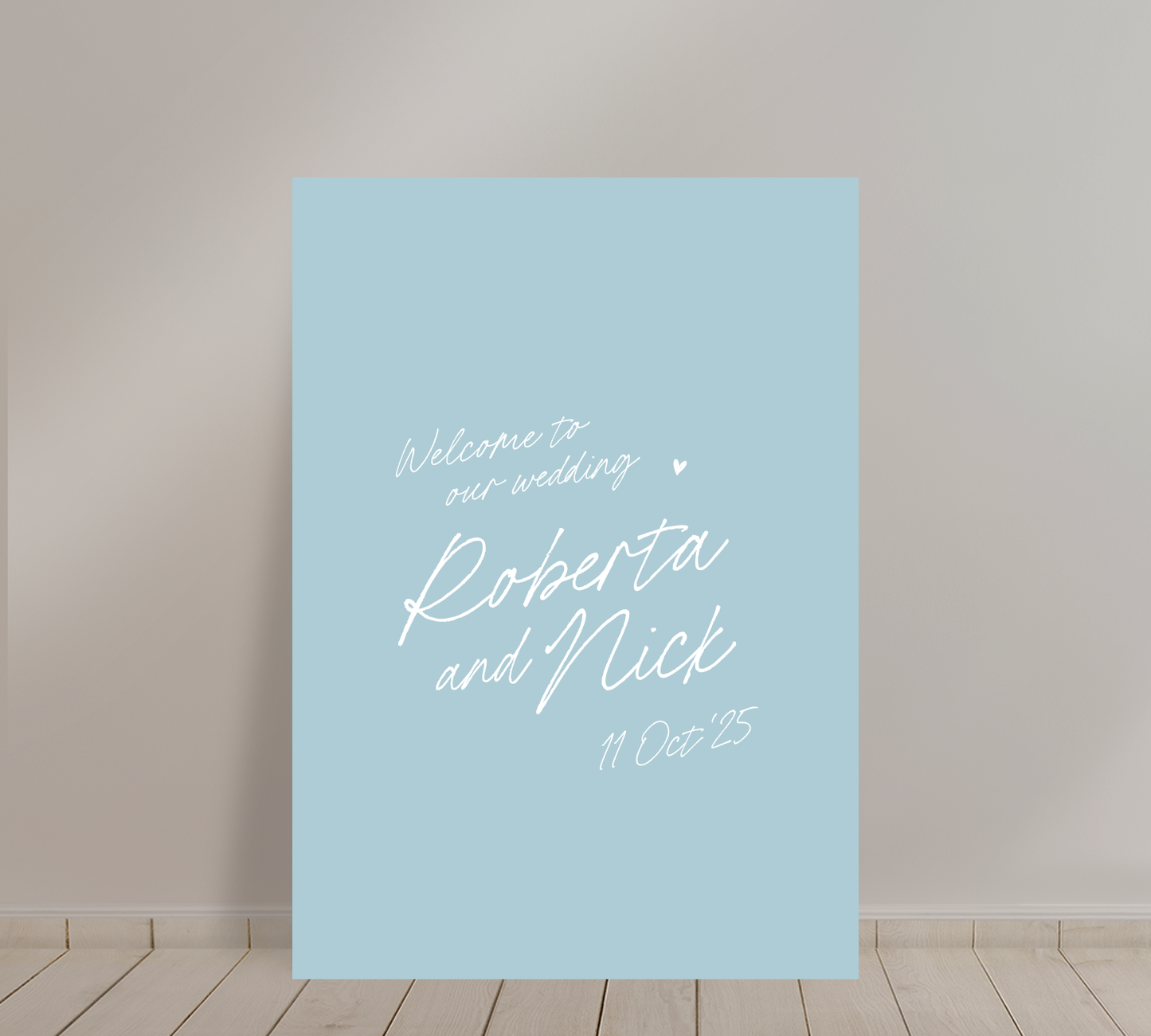 Welcome Sign from our Ardour Collection
