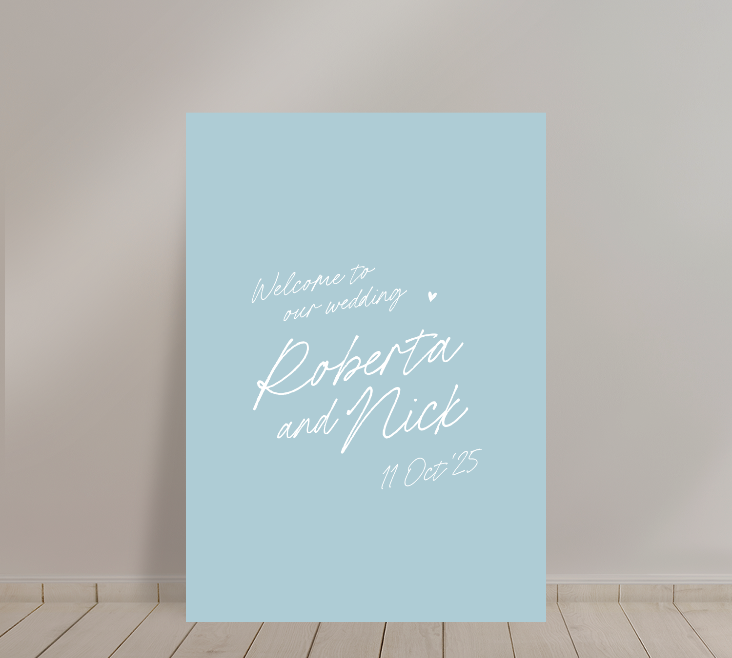 Welcome Sign from our Ardour Collection