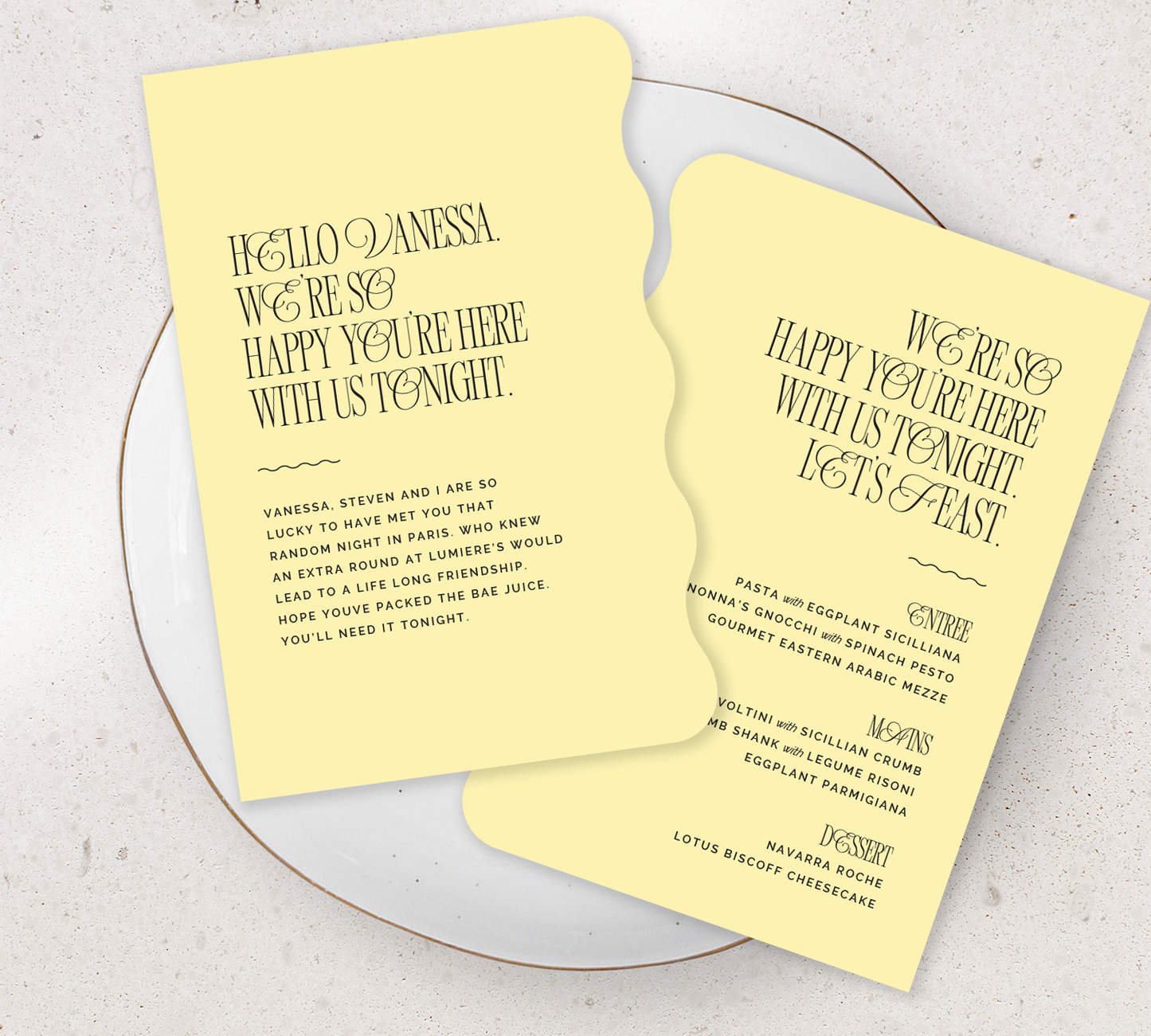 Bloom - Guest Menu's