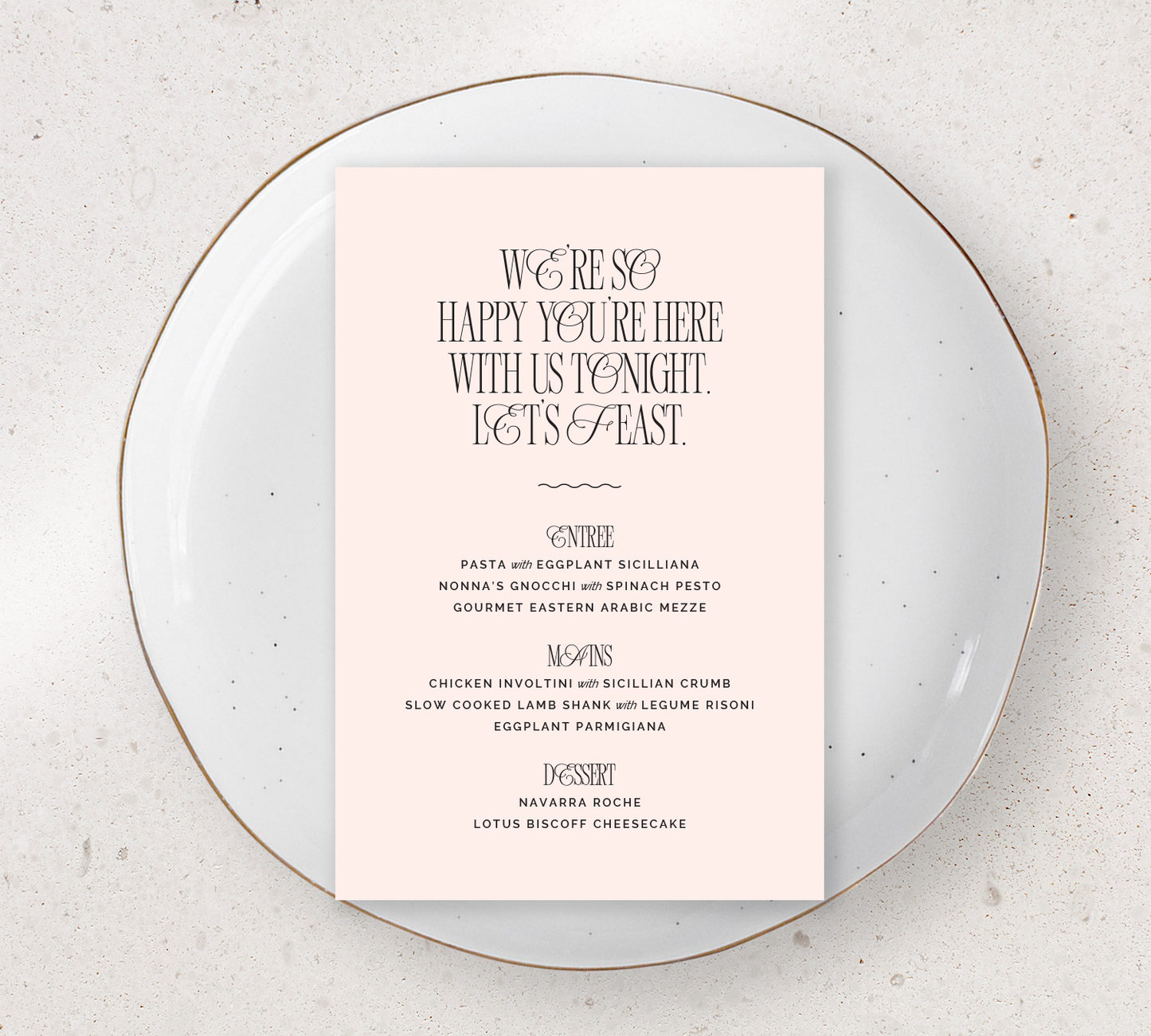 Bloom - Guest Menu's