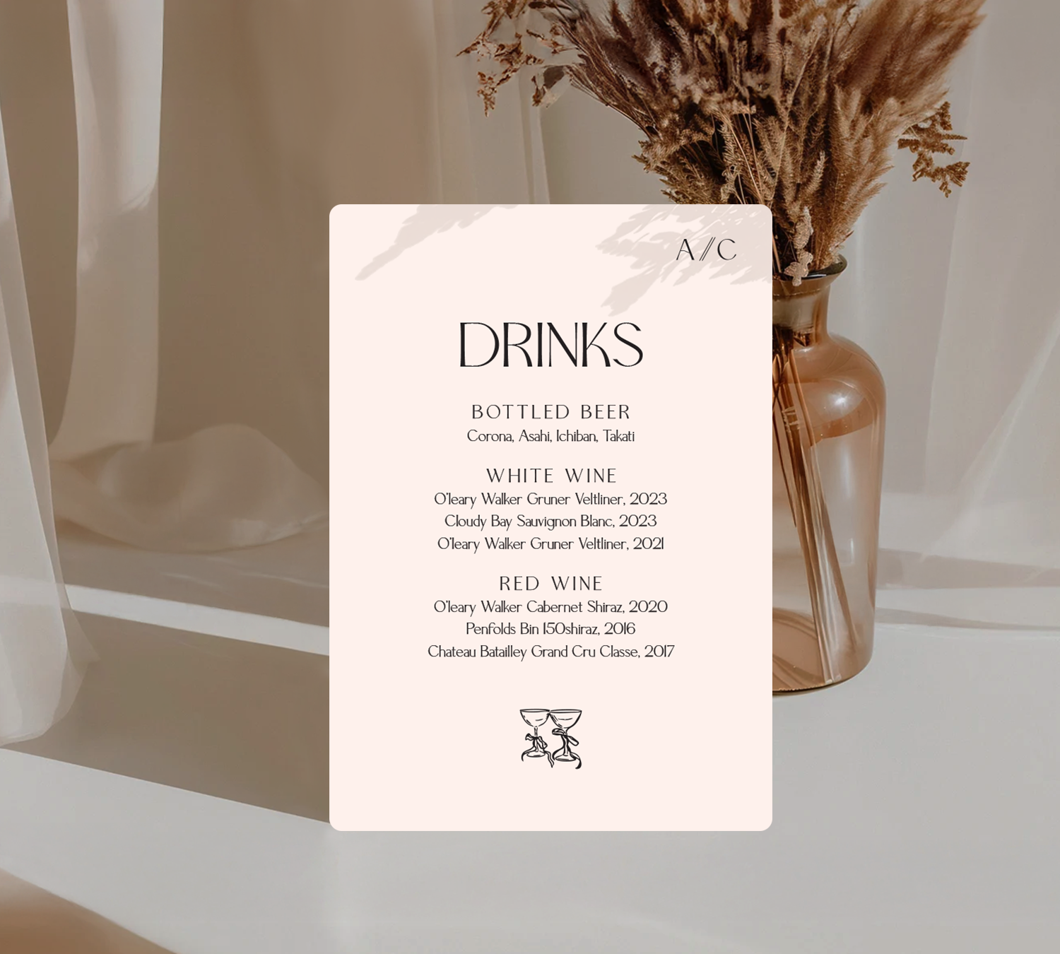 Bar Sign from our Forever design collection
