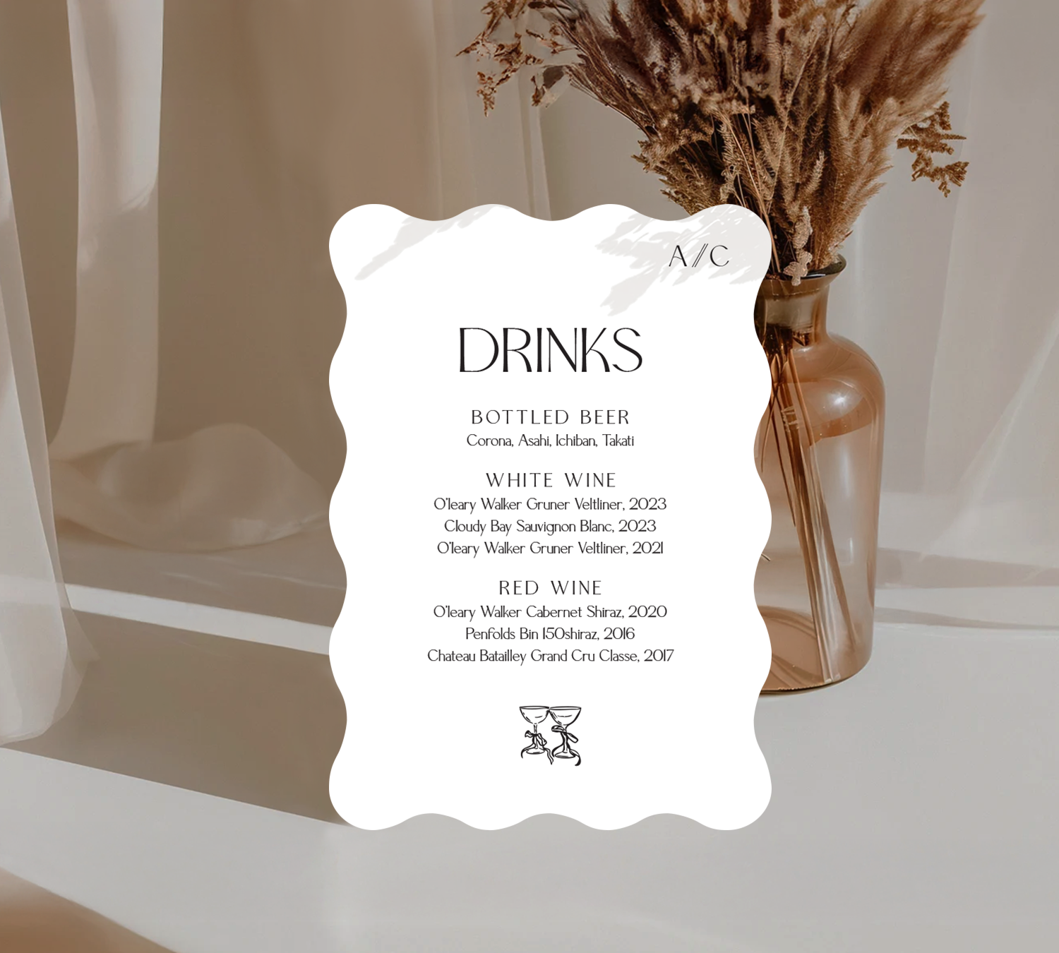 Bar Sign from our Forever design collection