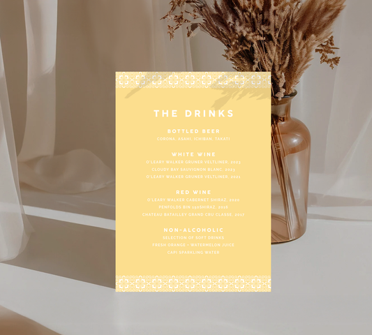 Bar Sign from our Grace design collection