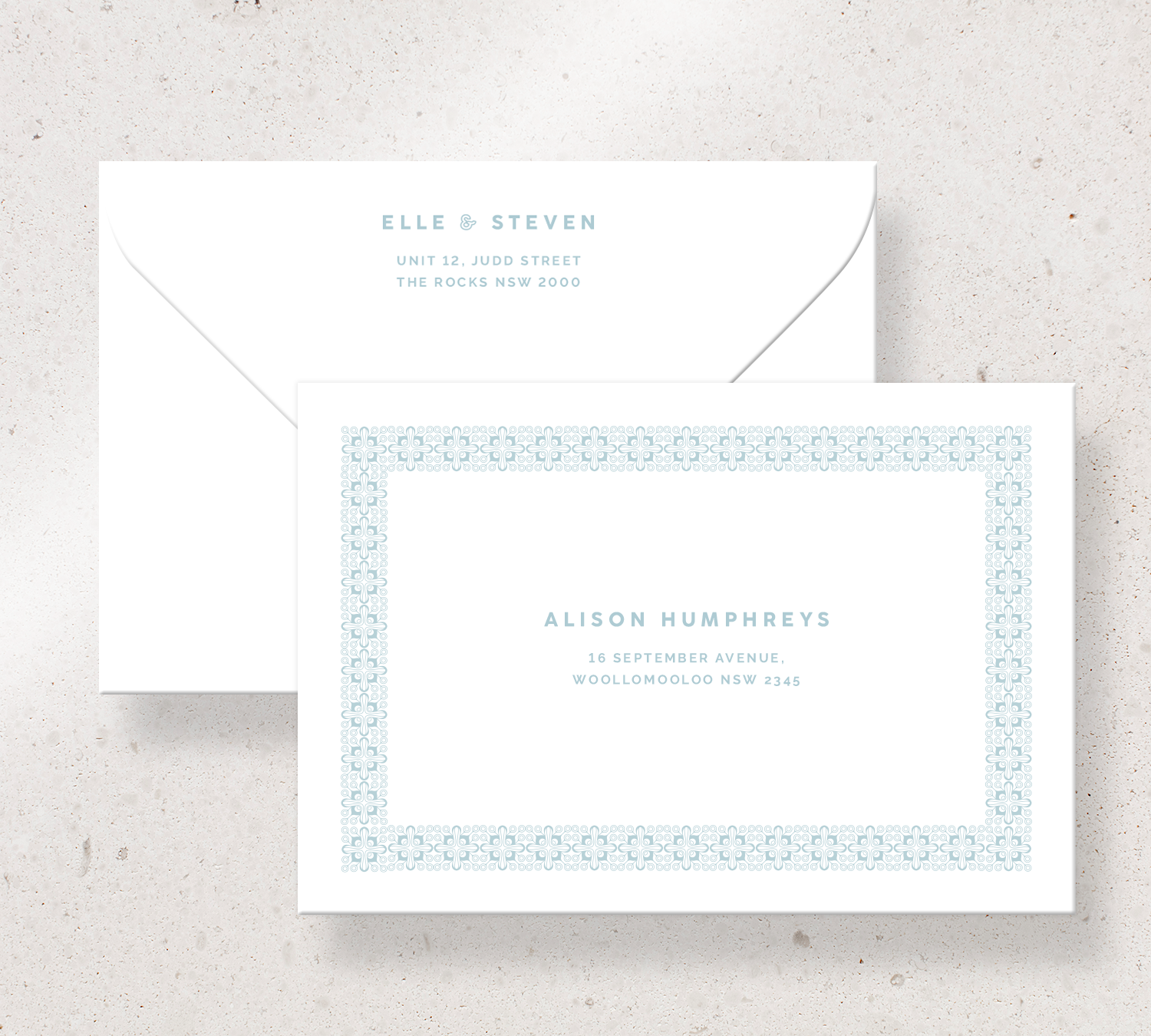 Elegant Printed Envelopes from our Grace Collection