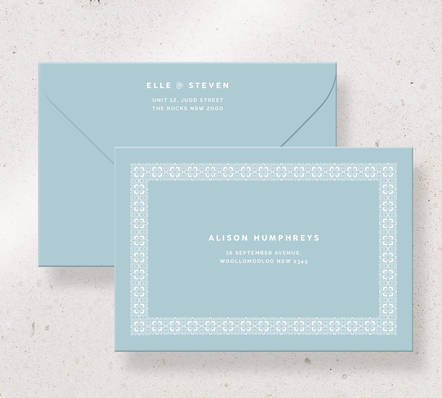 Elegant Printed Envelopes from our Grace Collection