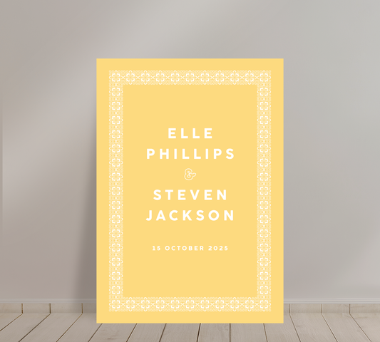 Welcome Sign from our Grace Collection 