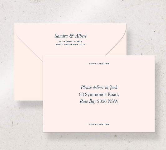 Elegant printed envelopes from our Grande collection