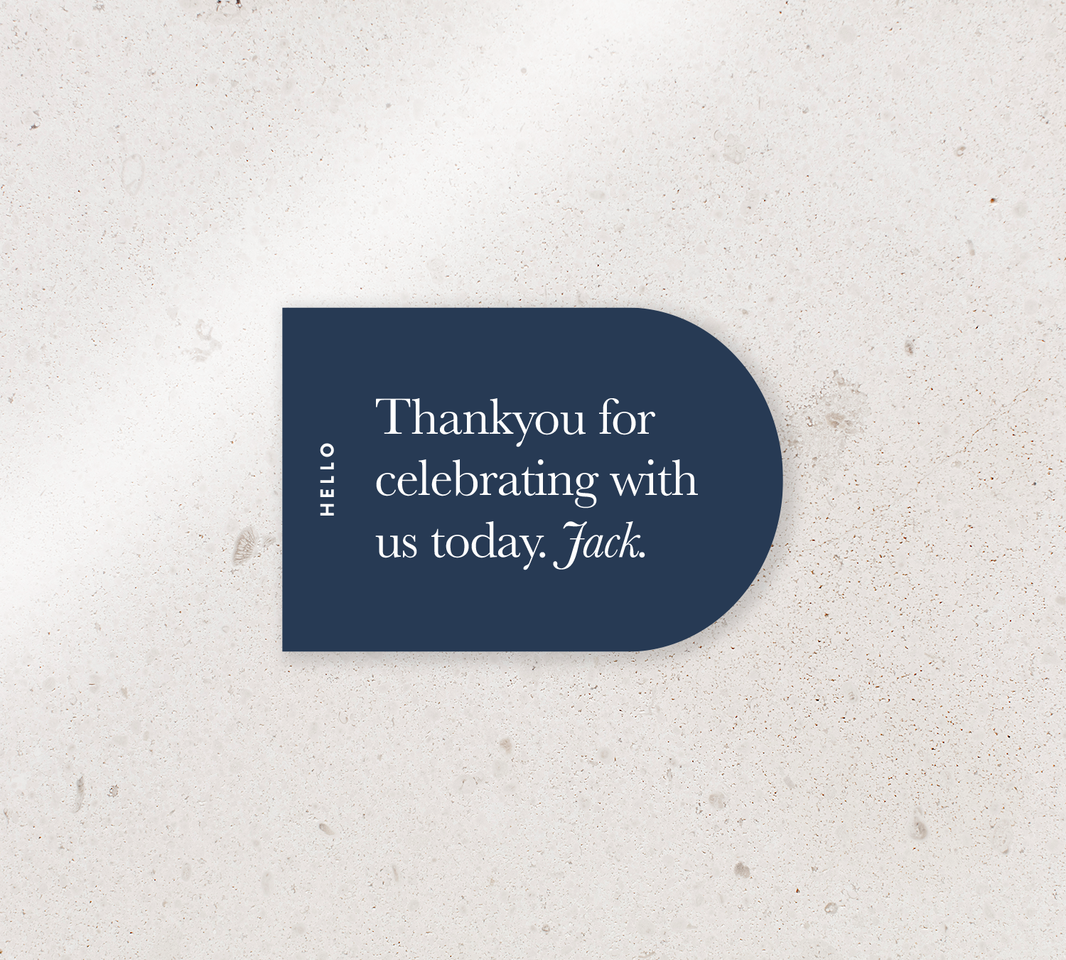 Elegant place cards from our Grande collection