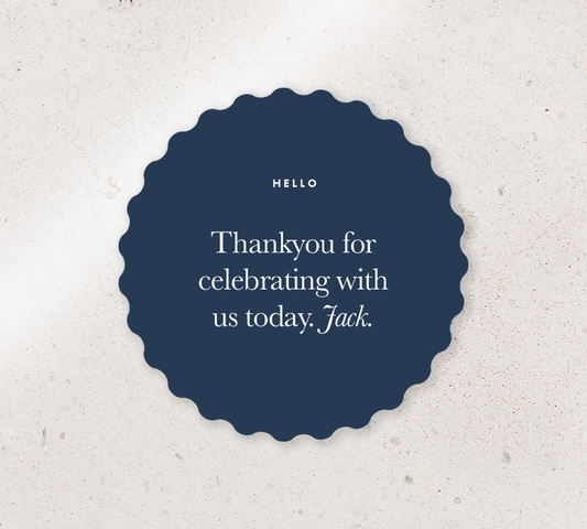 Elegant place cards from our Grande collection