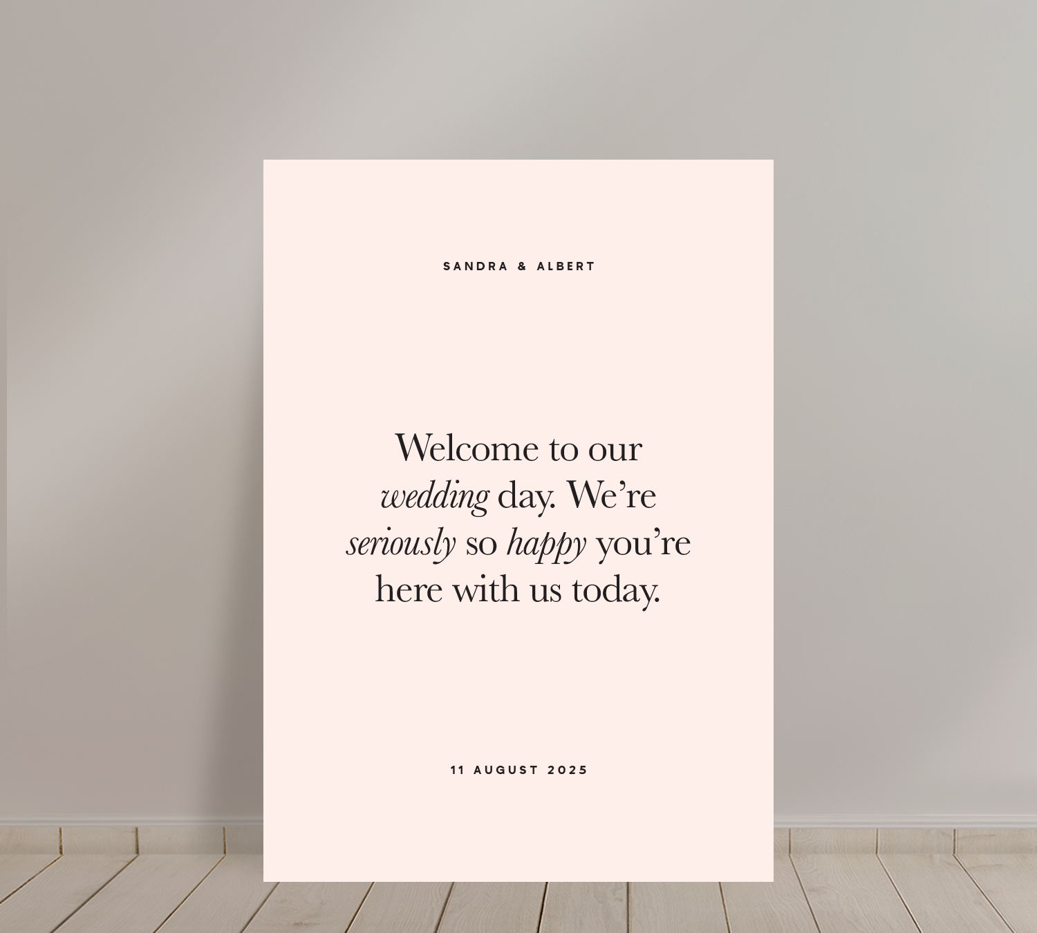 Welcome Sign from our Grande Collection 