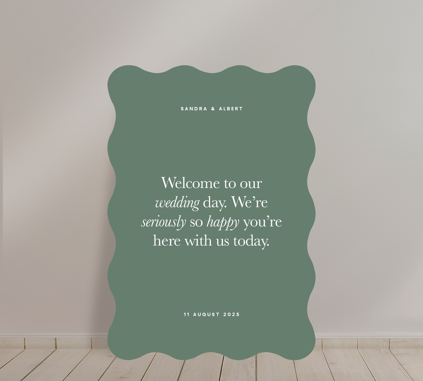 Welcome Sign from our Grande Collection 
