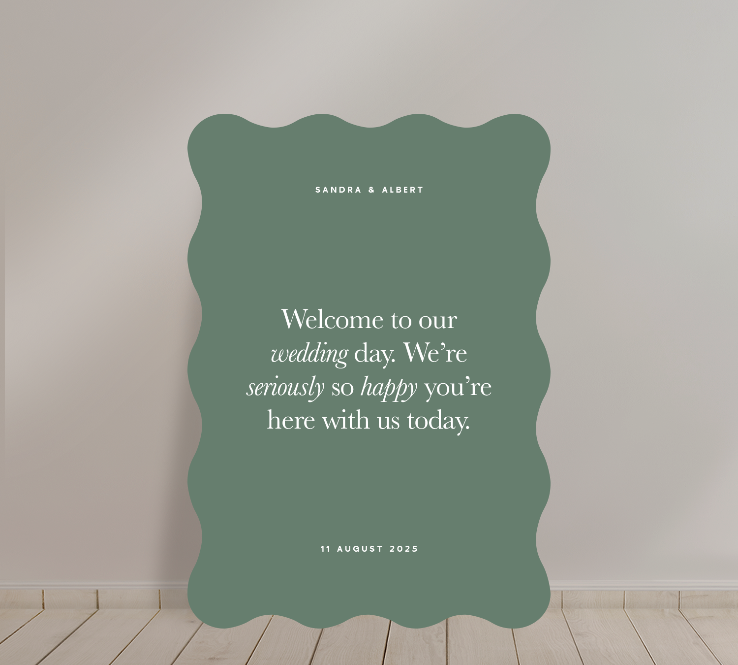 Welcome Sign from our Grande Collection 