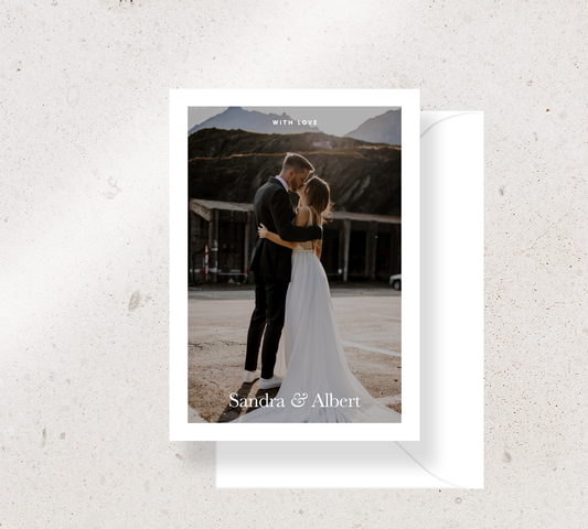 Thank you card from our Grande Collection