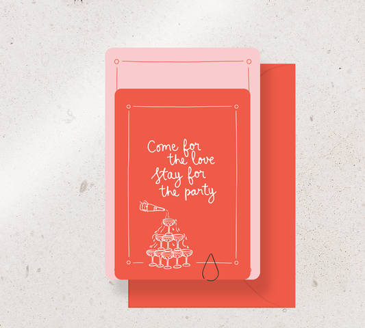 Beautifully curated 2 card Invitation set from our Limoncello collection