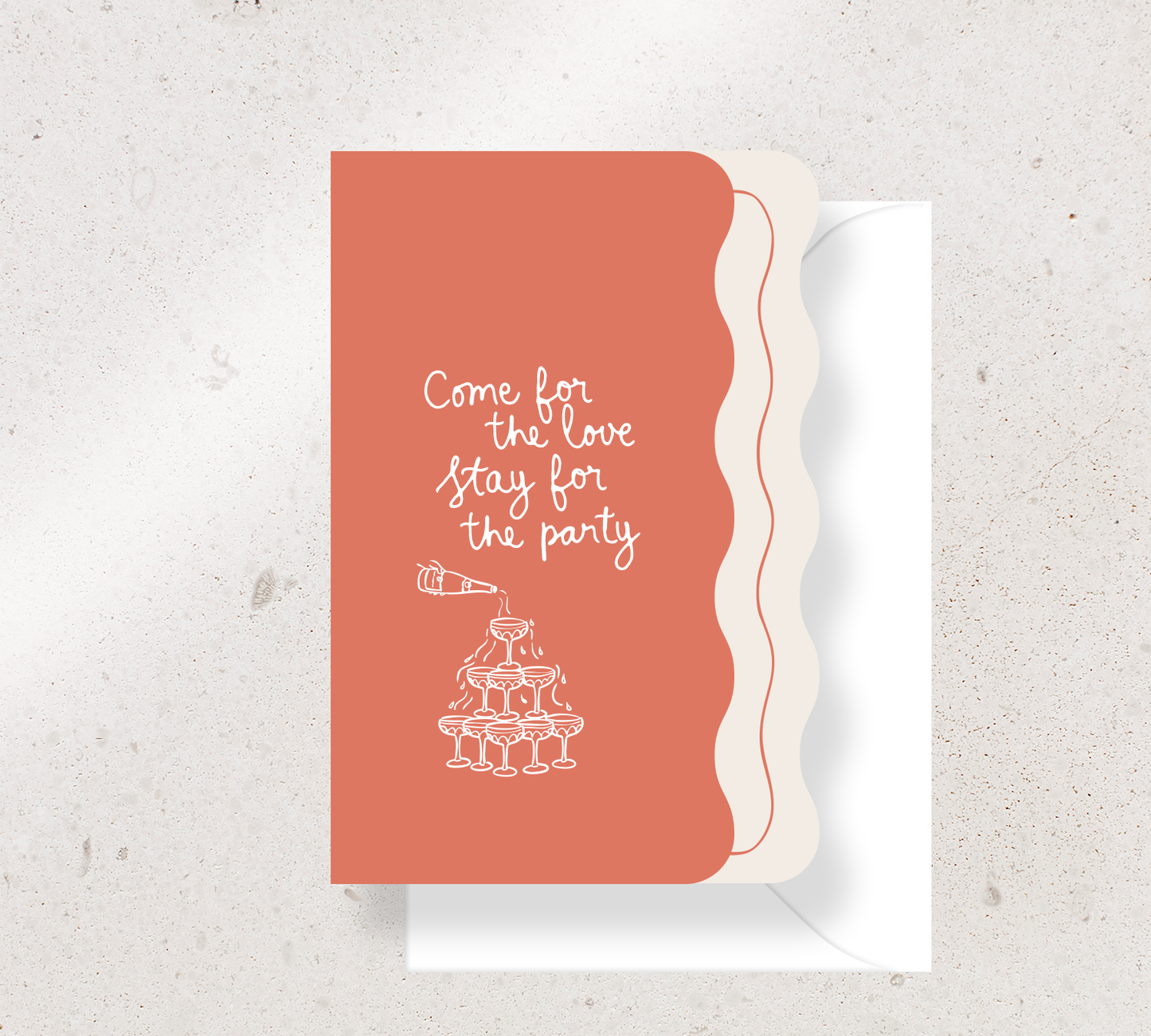 Beautifully curated 2 card Invitation set from our Limoncello collection