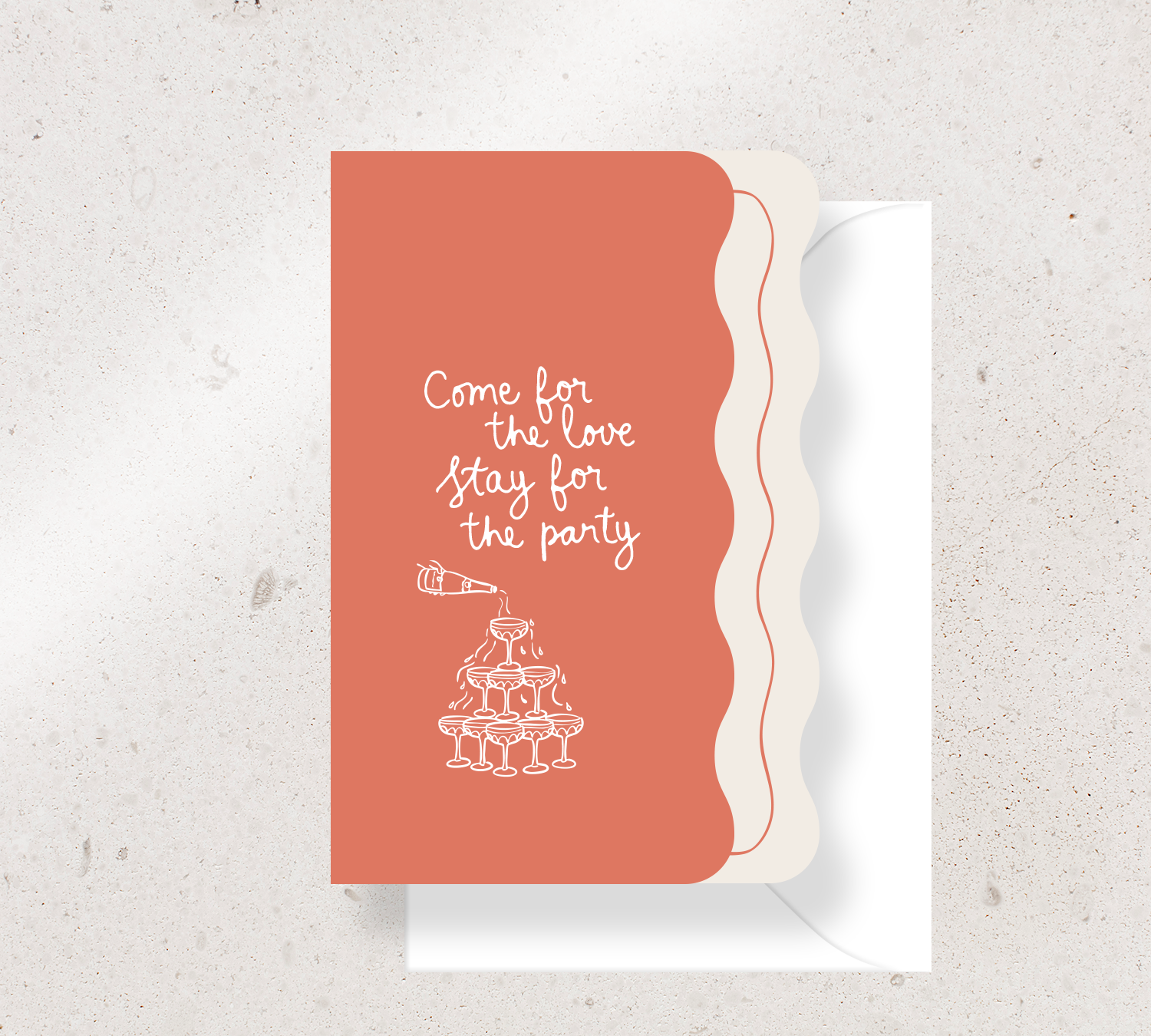 Beautifully curated 2 card Invitation set from our Limoncello collection