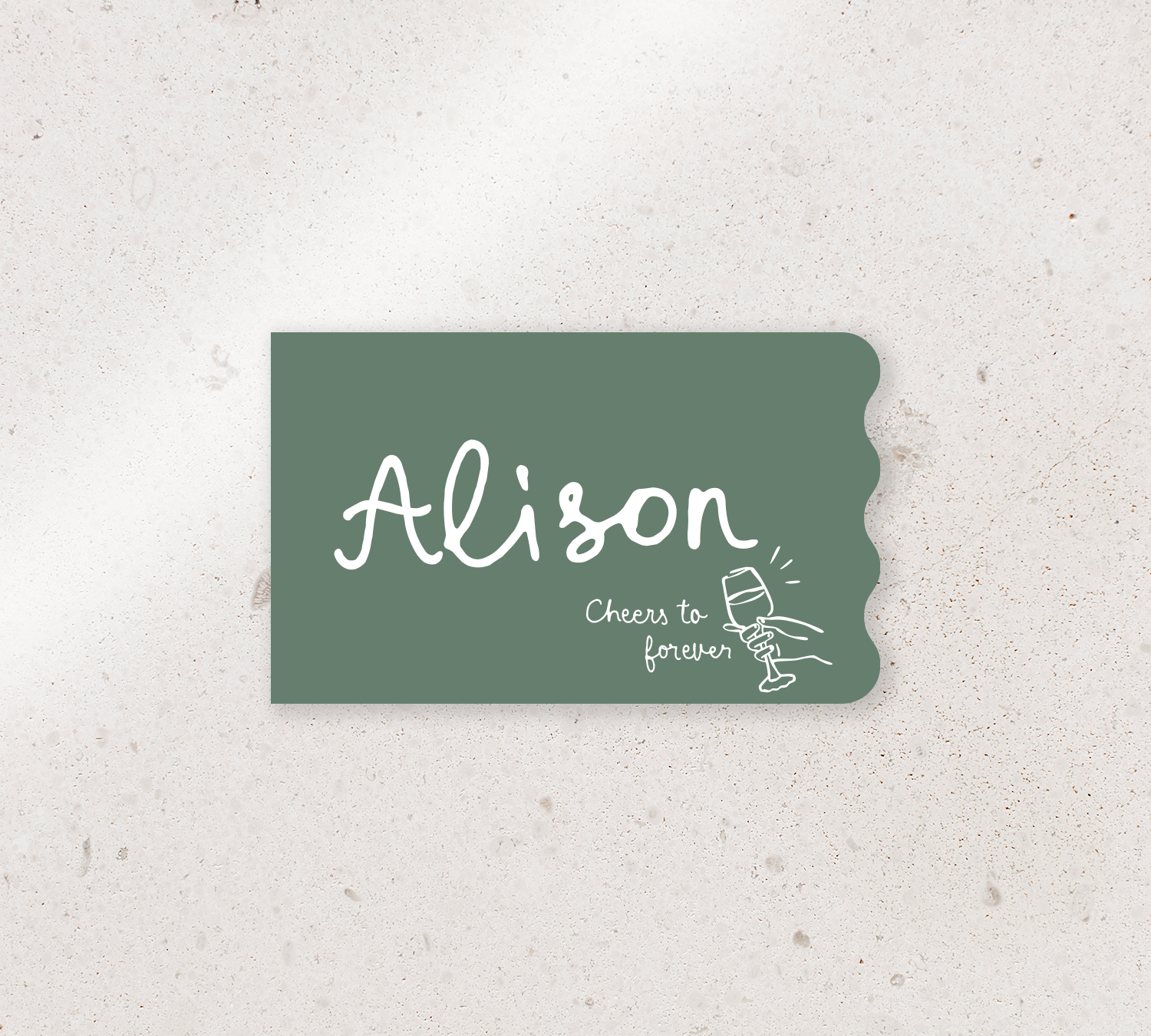 Elegant place cards from our Limoncello collection