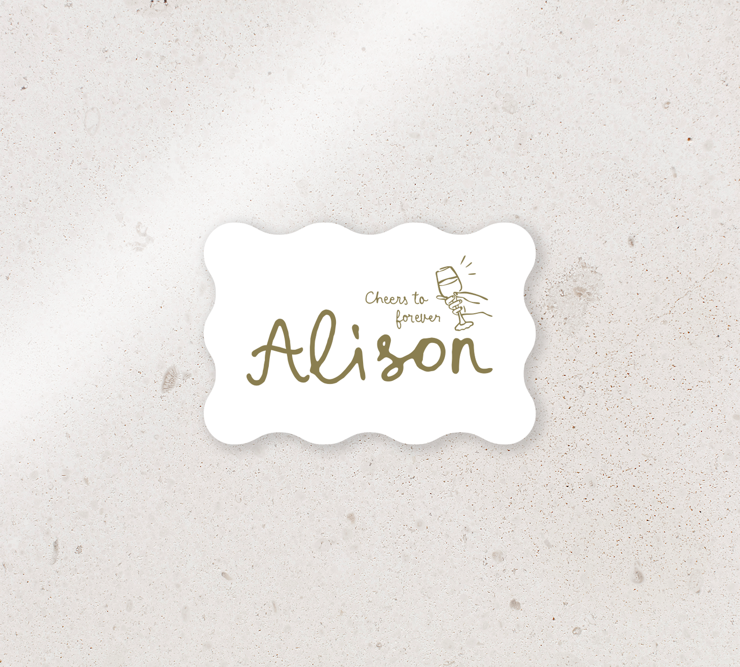 Elegant place cards from our Limoncello collection