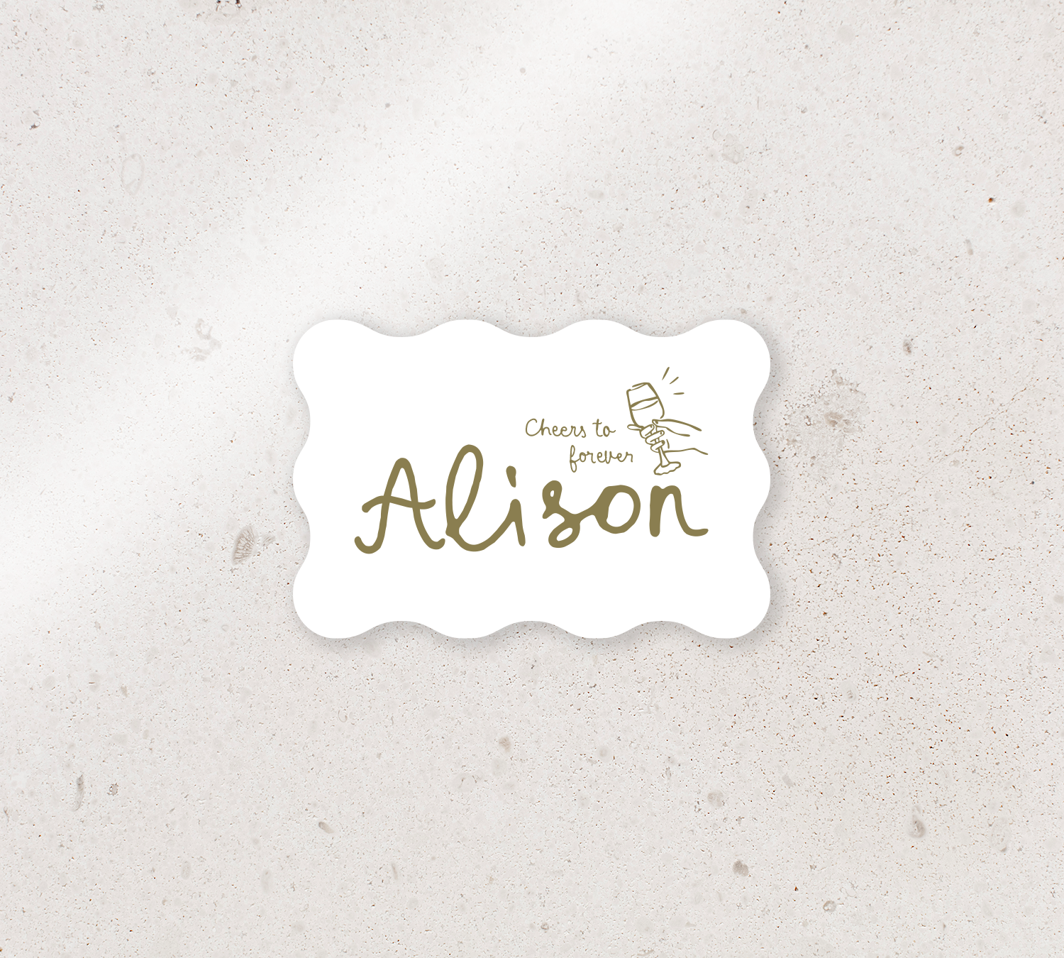 Elegant place cards from our Limoncello collection