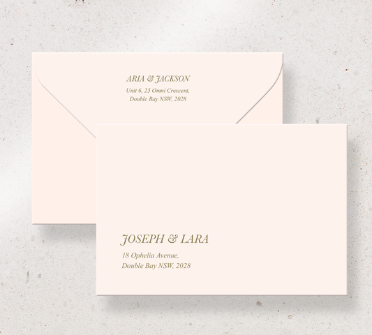 Elegant printed envelopes from our Paragon collection