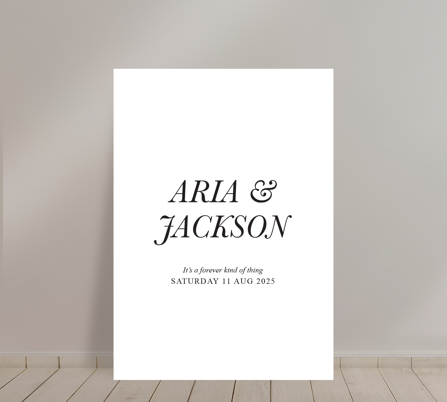 Welcome Sign from our Paragon Collection 