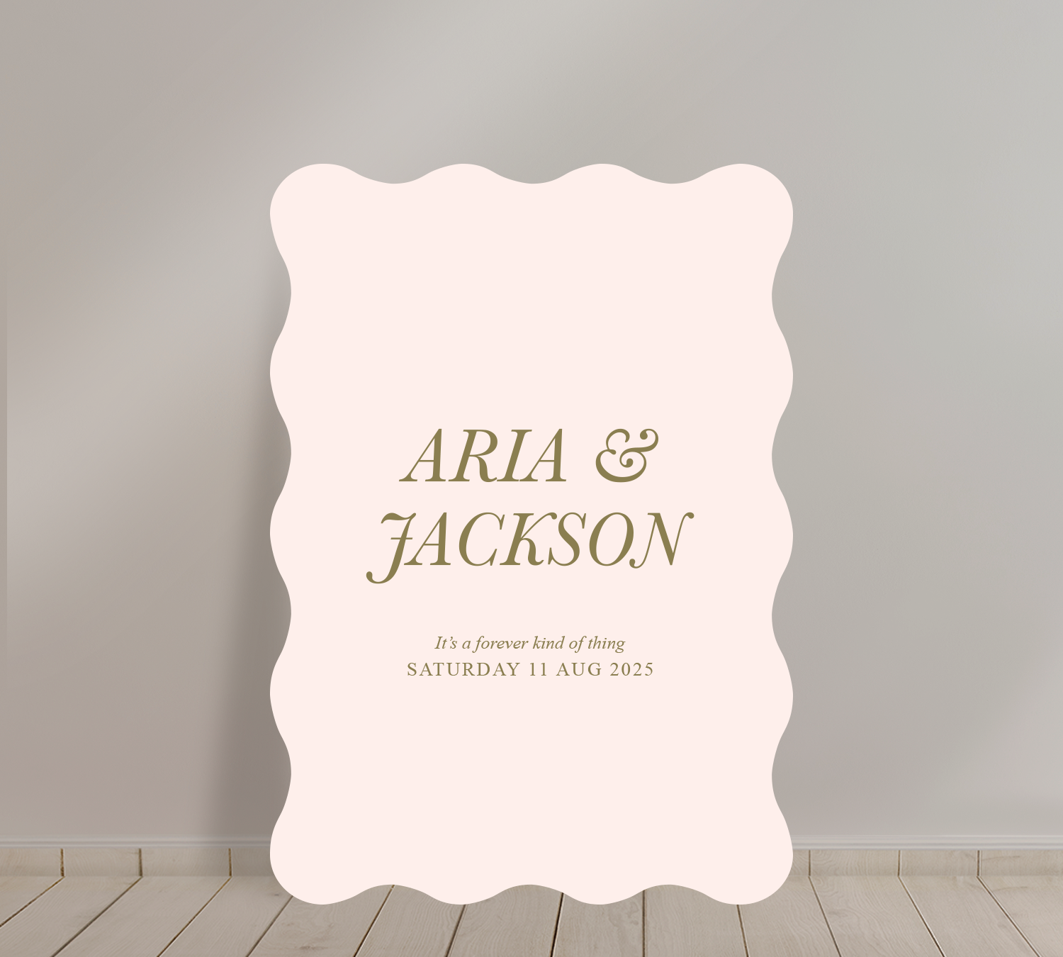 Welcome Sign from our Paragon Collection 