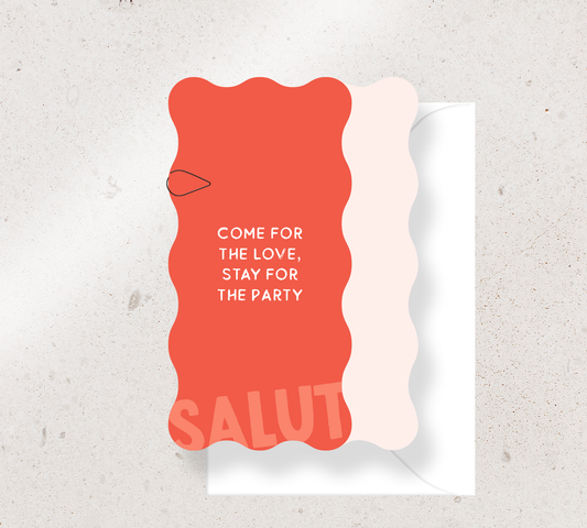 Beautifully curated 2 card set from our Salut design collection