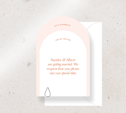 Stunning 2 card invitation set from our Grande collection