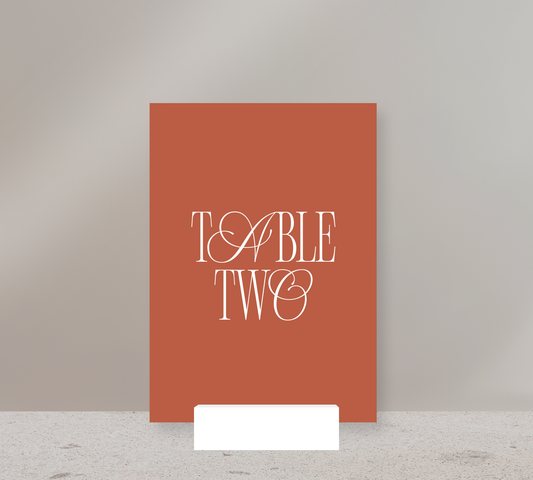 Bloom - Table Numbers