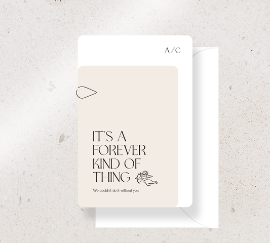 Beautifully curated 2 card set from our Forever collection